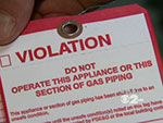 Gas Company Red Tag