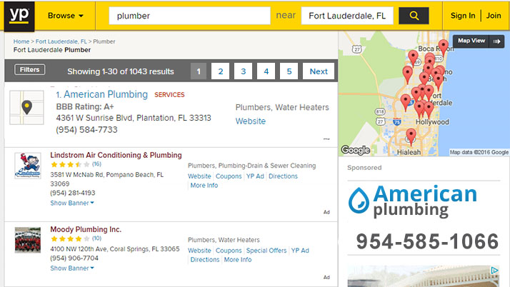 Plumbers in Fort Lauderdale